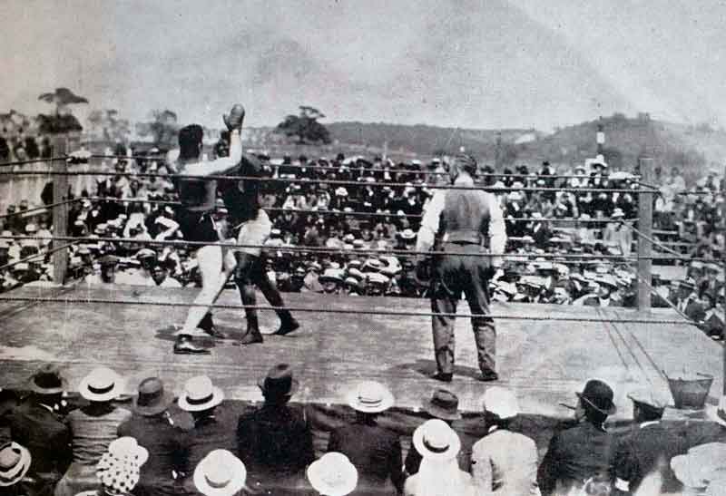 jack johnson jess willard 1915 oriental park pelea primeros rounds