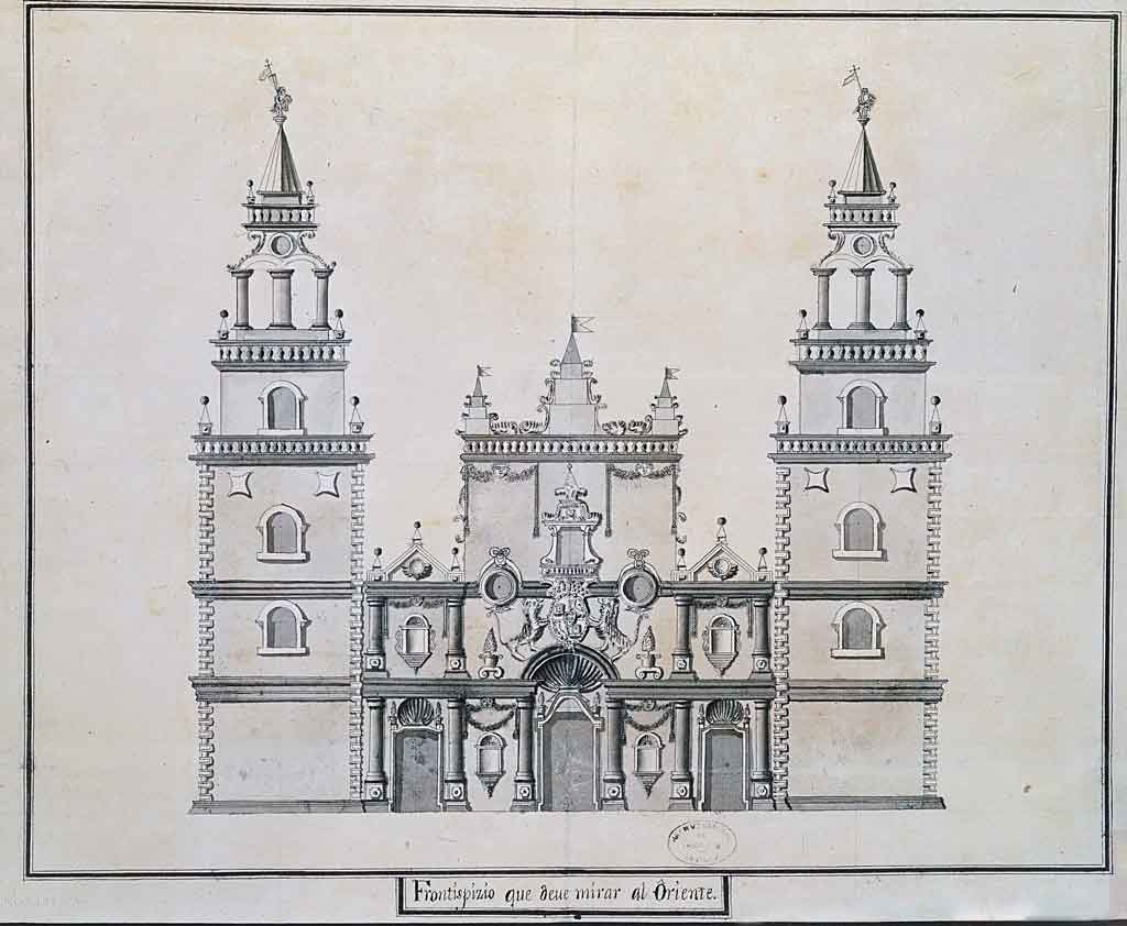 1735 Proyecto de fachada para la Catedral de La Habana PARES
