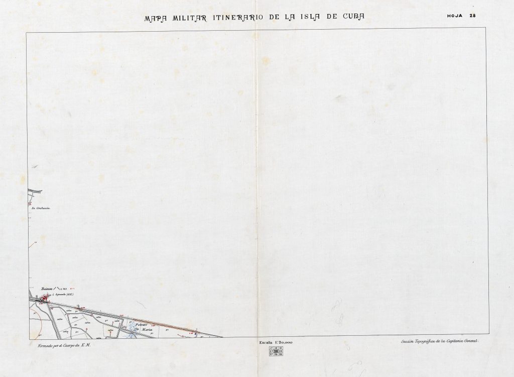 Mapa Militar de Bainoa 1885-1890