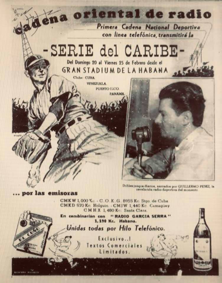 cartel promocional I serie del caribe 1949