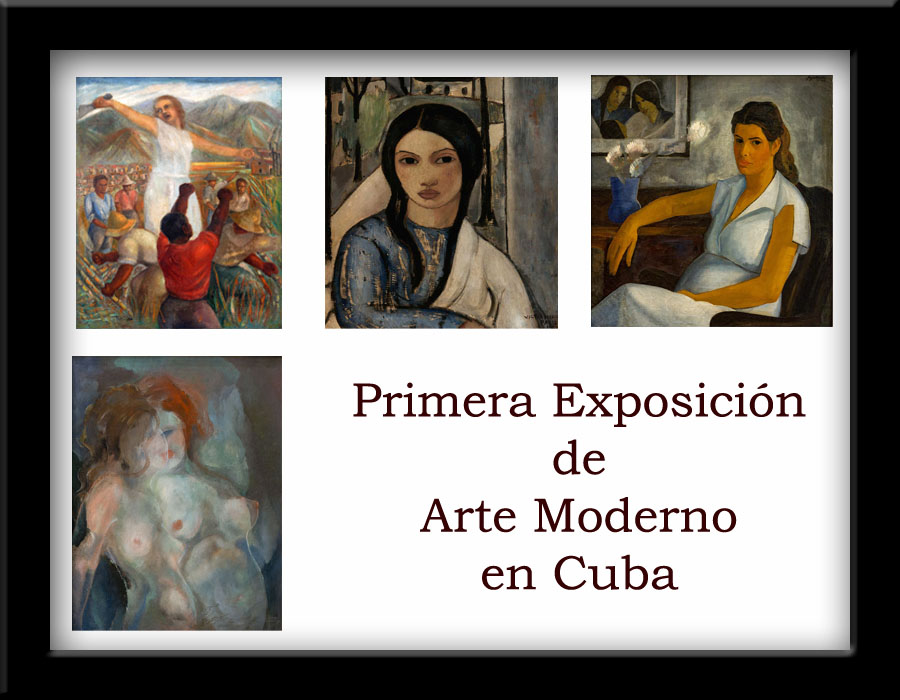 Banner Primera Exposicion de Arte Moderno en Cuba