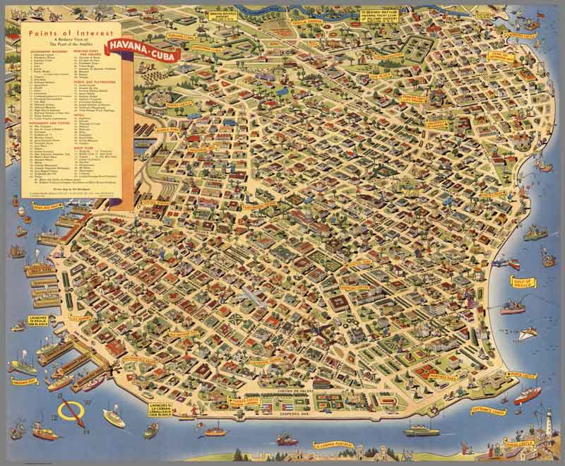 mapa-pictorico-de-La-Habana don bloodgod 1952