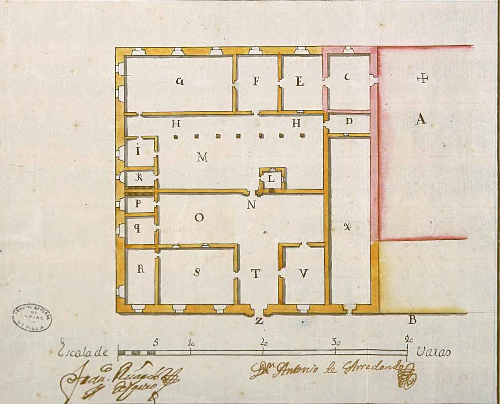 1737 hospital de paula plano de antonio arredondo