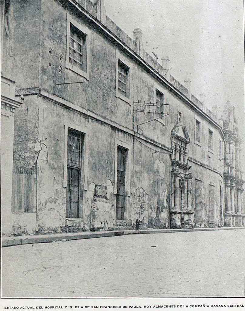 1917 iglesia y hospital de paula tomado de habana estatuaria