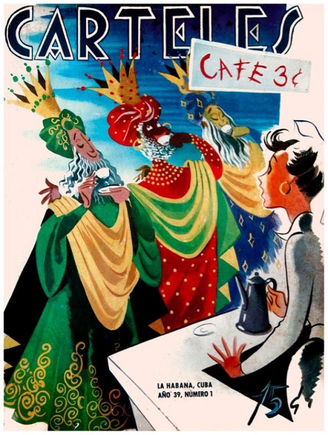 Cafe cubano portada de la revista Carteles
